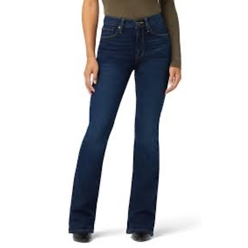 Hudson Jeans High-Rise Waist And A Flared Bootcut Leg In Dark Blue Size 31